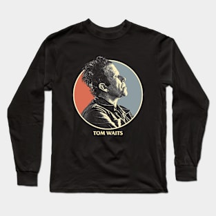 Tom Waits Blues Long Sleeve T-Shirt